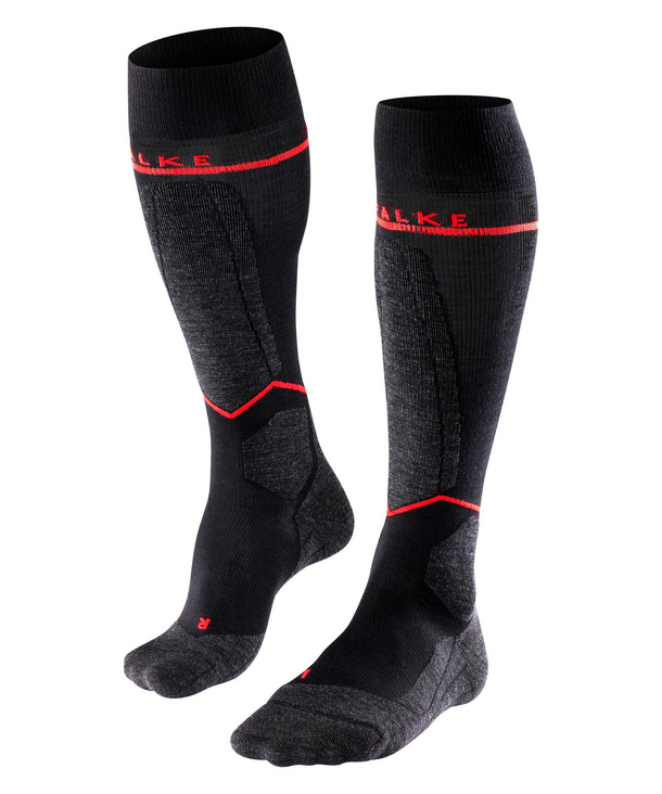 SK4 Energizing Light Women Skiing Kneehigh Socks (Black) FALKE