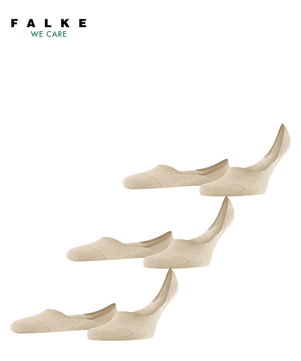 FALKE Step High Cut 3-Pack W IN Katoen Onzichtbar eenkleurig 3 paar
