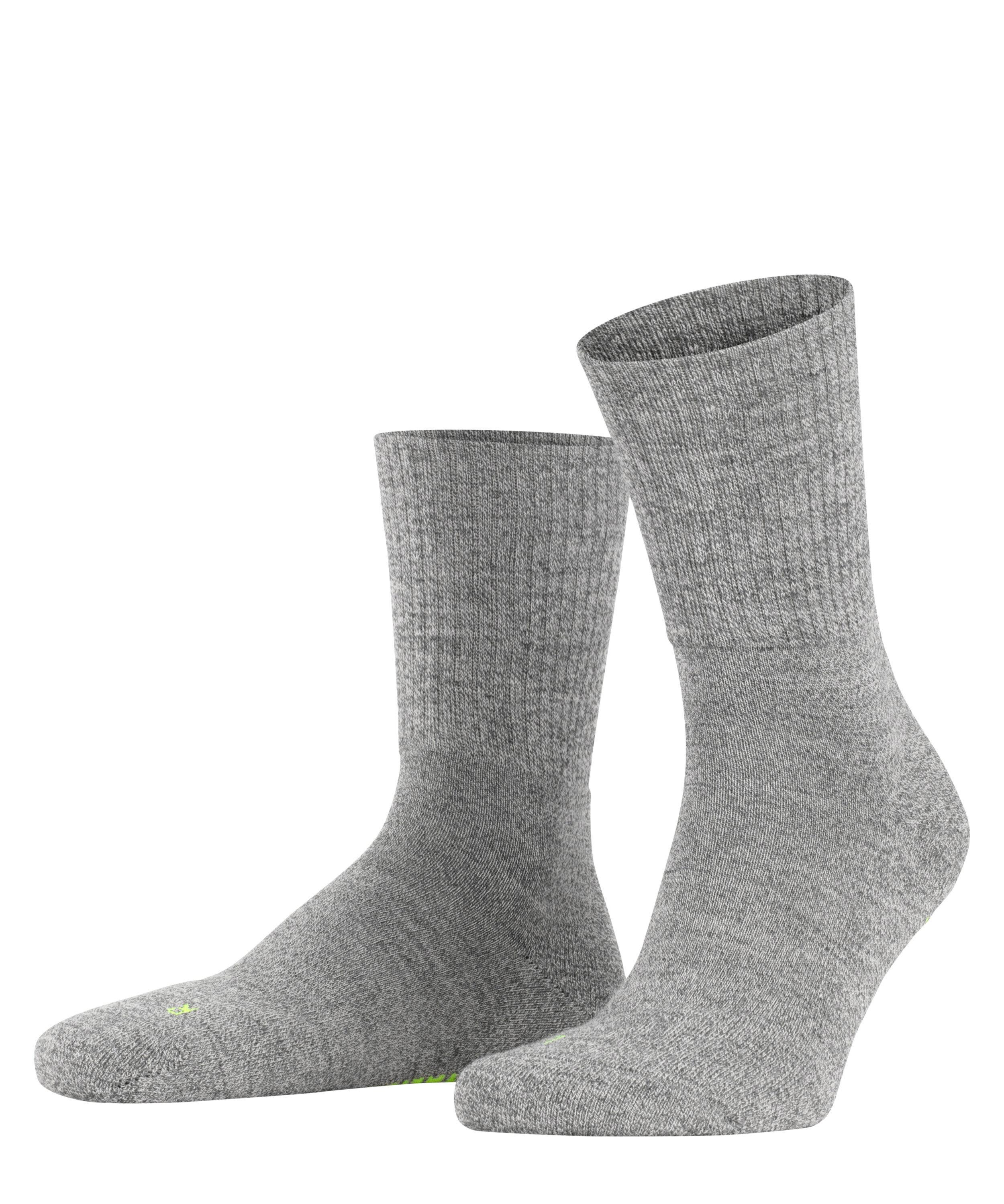 FALKE Walkie Light Unisex Boot Socks, 6.5-8.5, Grey, Solid, 
