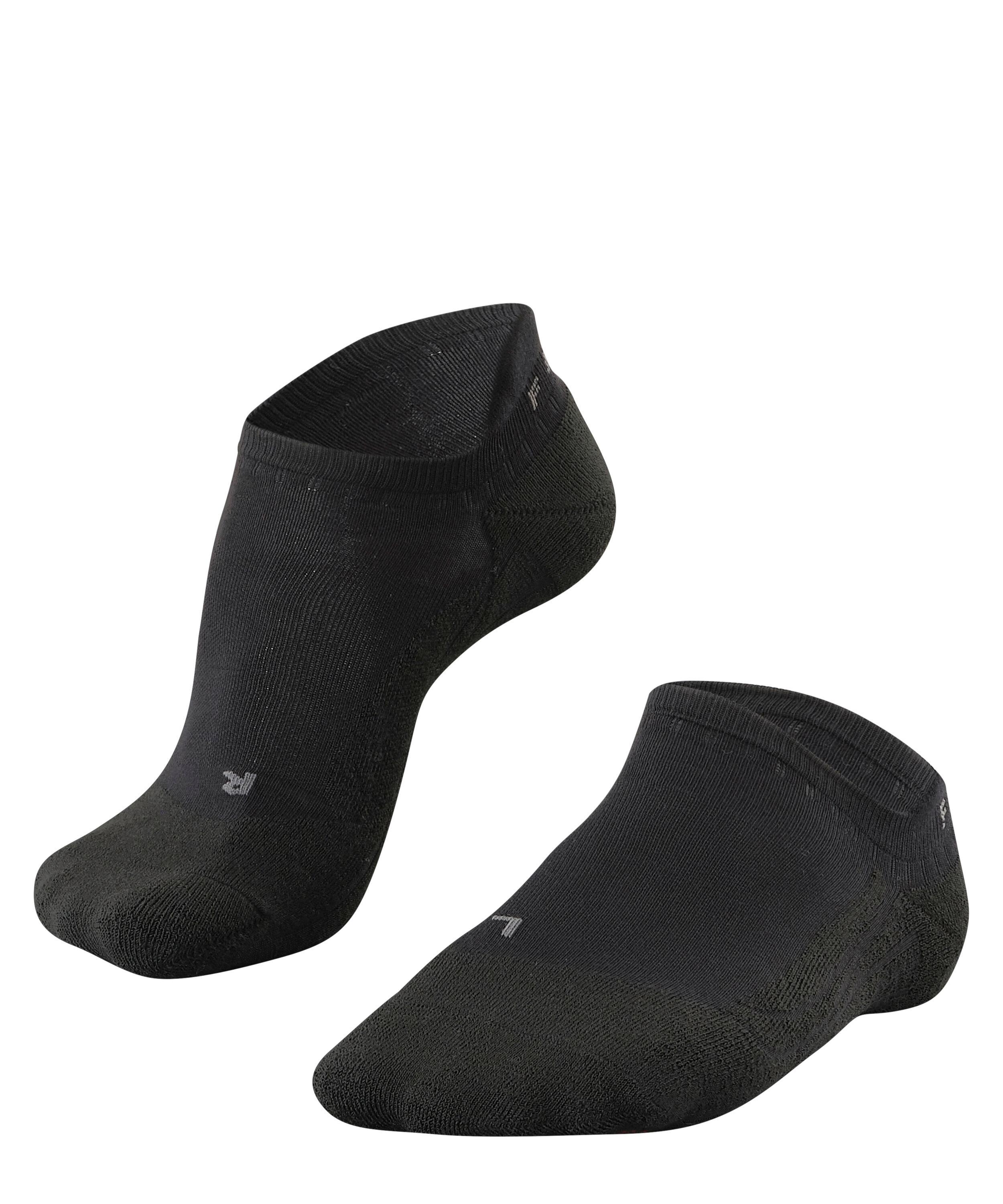 FALKE GO2 Invisible Women Golf Invisibles, 9.5-10.5, Black, 