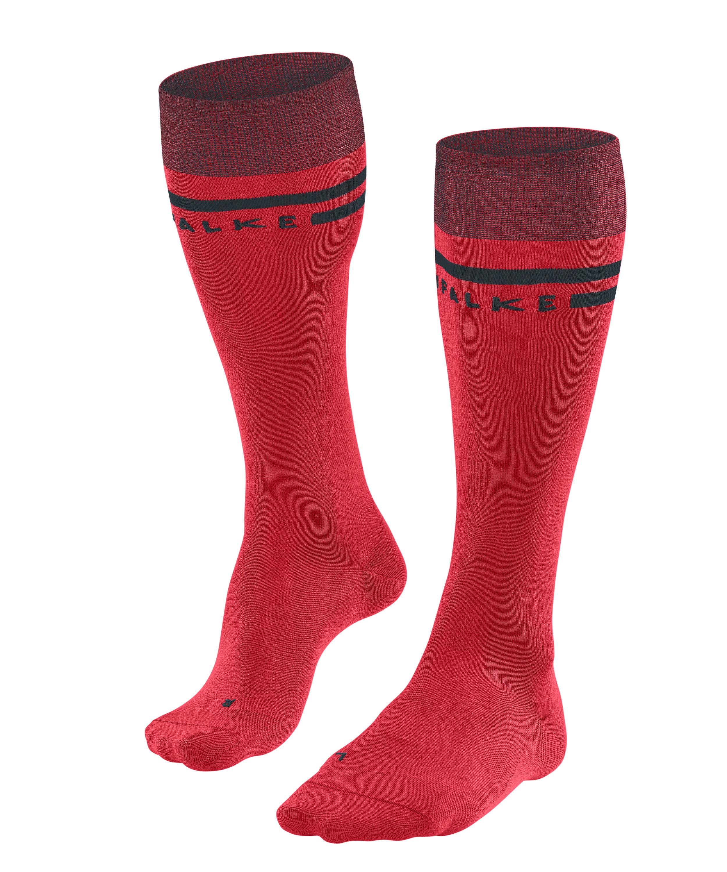 FALKE SK7 Race Women Skiing Knee High Socks, 9.5-10.5, Red
