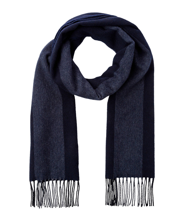 Image of FALKE Men Scarf, ONESIZE, Blue, Wool
