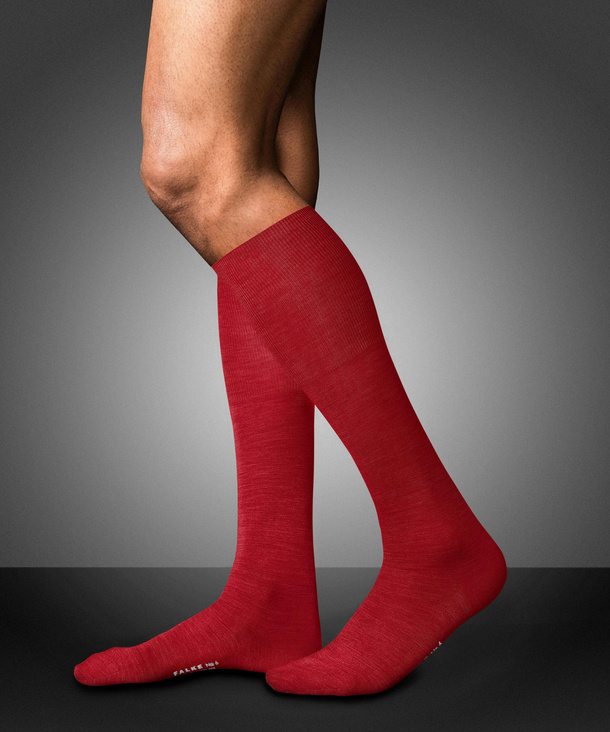 Knee-high Finest Merino Silk (Red) FALKE