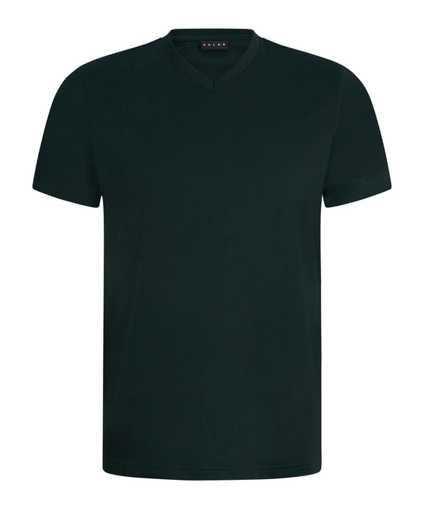 Men T-Shirt V-neck (Green) | FALKE