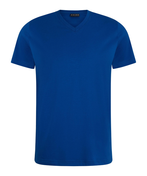 Men T-Shirt V-neck (Blue) | FALKE