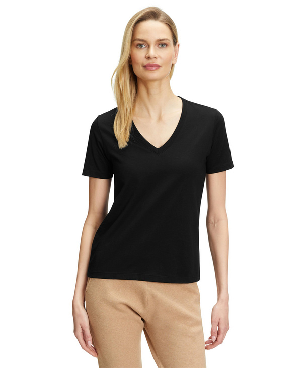 V-neck | (Black) FALKE Women T-Shirt