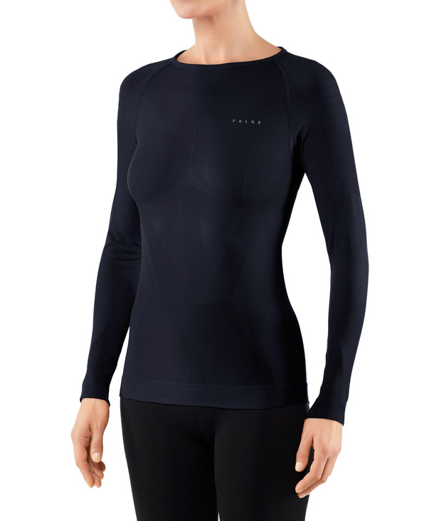 Warm WOMEN LONGSLEEVED SHIRT TIGHT FIT (Black)