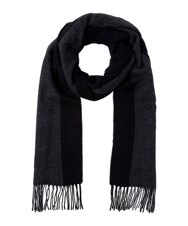 Image of FALKE Men Scarf, ONESIZE, Black, Wool