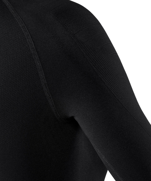Women Long sleeve shirt Maximum Warm (Black) | FALKE