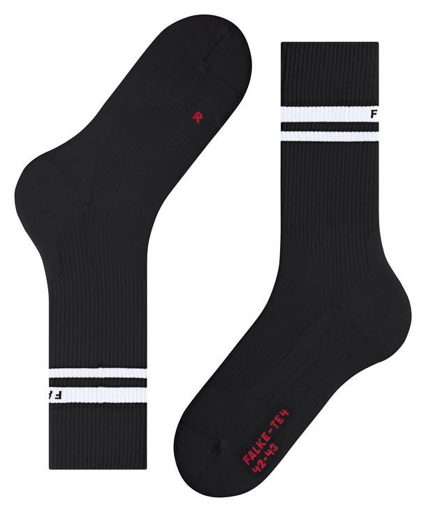 TE4 Classic Men Tennis Socks (Black) FALKE