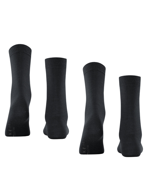 thumbnail image 2 of FALKE Soft Merino Wool Blend Socks, Dark Blue Melange 2 of 14