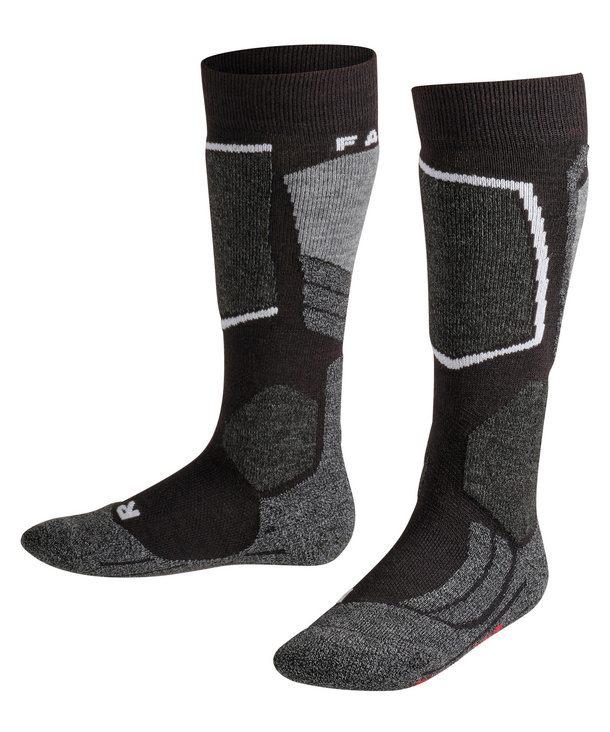 Falke, SK2 Intermediate chaussettes de ski enfants Black Mix gris