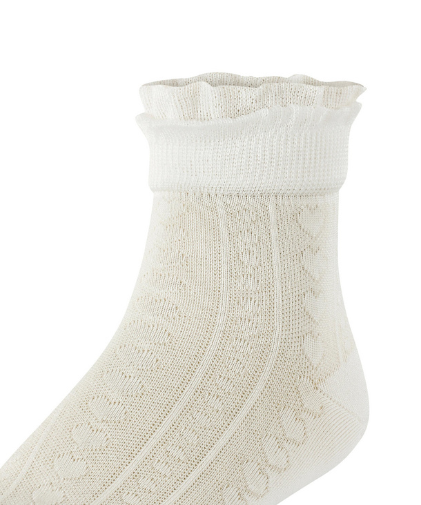 FALKE Romantic Lace B So Cotton Plain 1 Pair Unisex Socks – Children 0-24, White White 2000, 74-80