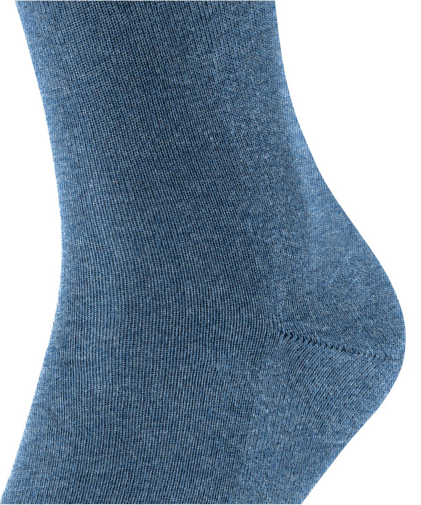 FALKE Heren Sokken Link Attire M So wol lyocell linnen eenkleurig 1 paar, Blauw Iron Blue 6640, 43-46