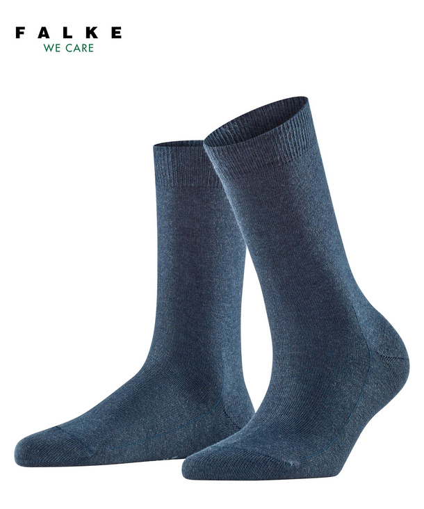 1 Paar FALKE Damen Socken Family Blau 94% Baumwolle Dark Navy 6379 Größe: 35-38 