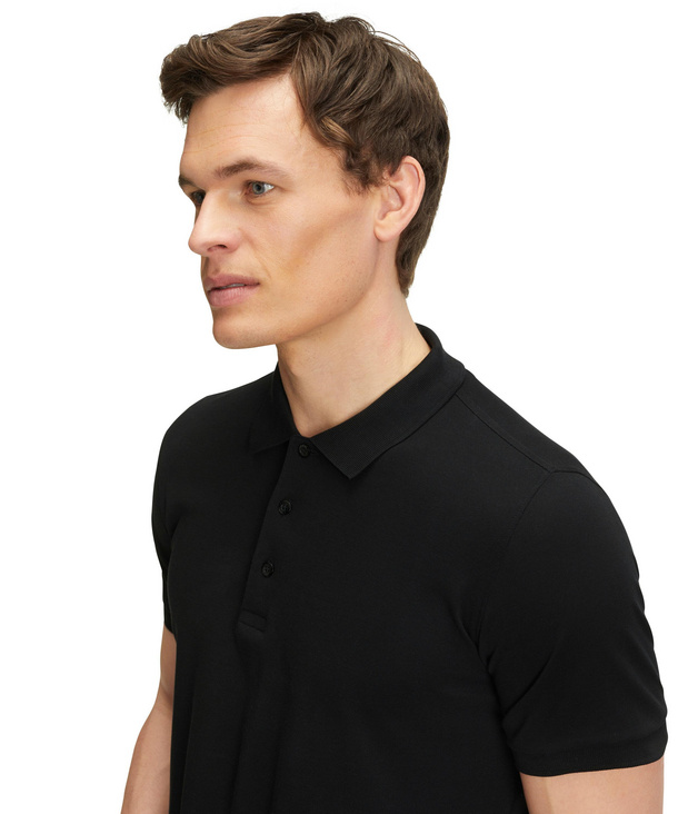 Men Polo shirt Polo Black FALKE