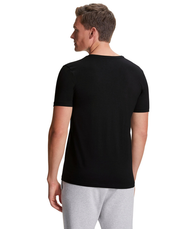 V-Ausschnitt (Schwarz) Herren T-Shirt FALKE | 2-Pack