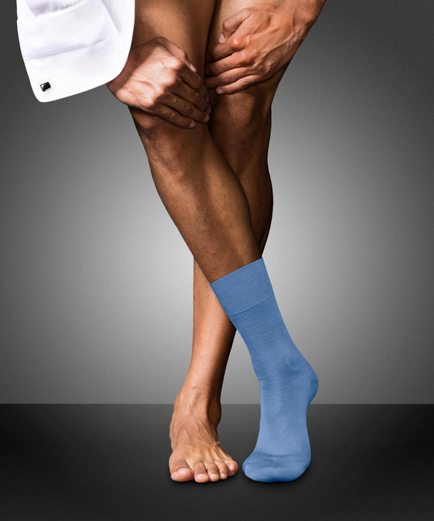 FALKE Men's No. 6 Knee-High Socks, Lightweight, Silky Soft, Breathable,  Luxurious Merino Wool Silk, Premium Stockings, 1 Pair