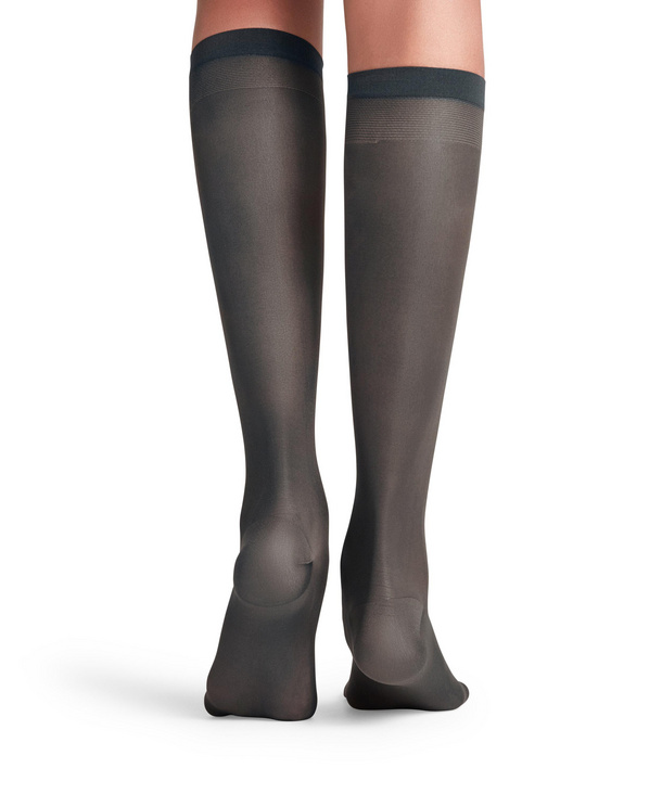 Women's 20 denier matt knee-high socks - Grey