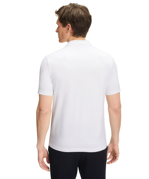 T-Shirt À Manches Courtes Pour Hommes, Coupe Régulière, Col Polo, Blanc
