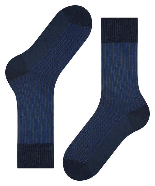 Oxford Stripe Men Socks (Blue) | FALKE