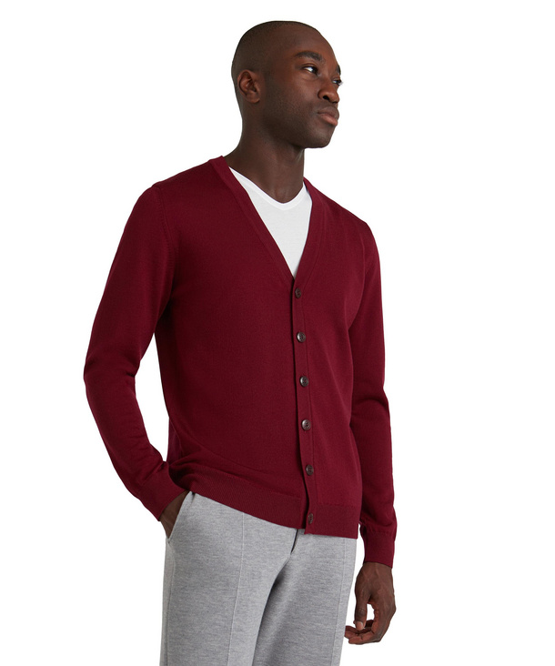 Mens V-Neck Knitted Sweater Cardigan Sweater Buttons Knitted Jumper Coat  Jacket