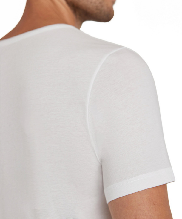 Herren TShirt VAusschnitt Daily Natural (Weiß) FALKE