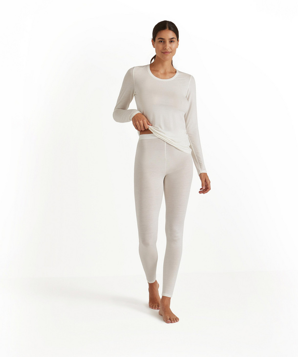 Women Tights Daily ClimaWool (White)