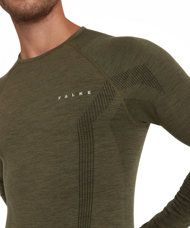 Veste Légère Femme Falke Shirt-64139 - Col Rond Zippé, Coupe Normale - Respirante, Grand Confort - Poche Zippée, épaule Raglan