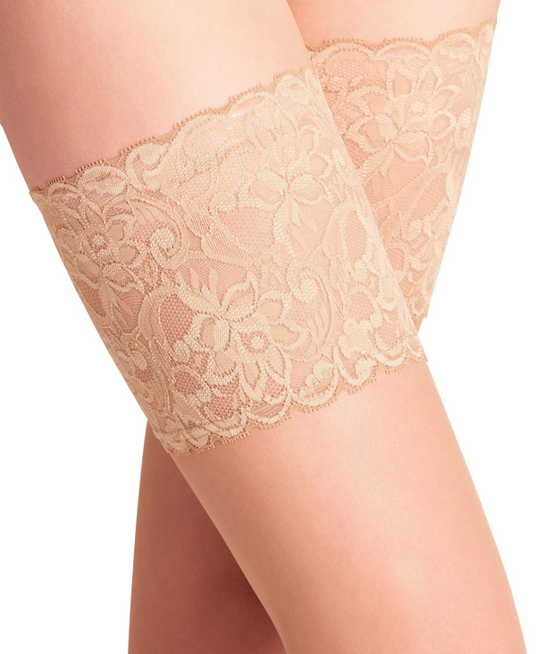 Caramel Huiskleur Visnet Stay Ups Kousen