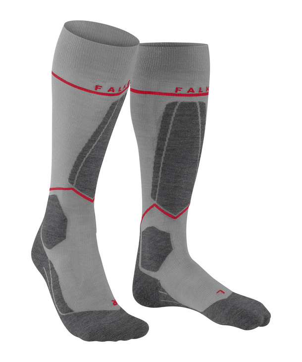 SK4 Advanced Compression Light Men Skiing Knee-High Socks (Grey)