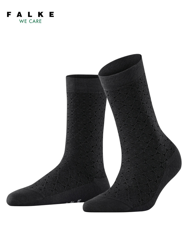 womens black wool dress socks Le Bon Shoppe black Her socks perfect knit rib socks | Pipe and Row main image 0