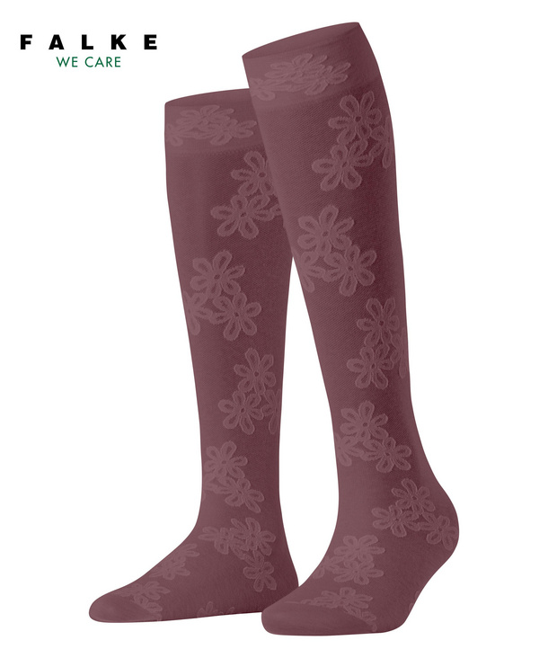 Ice Flower 40 Den Women Knee High Socks Red Falke