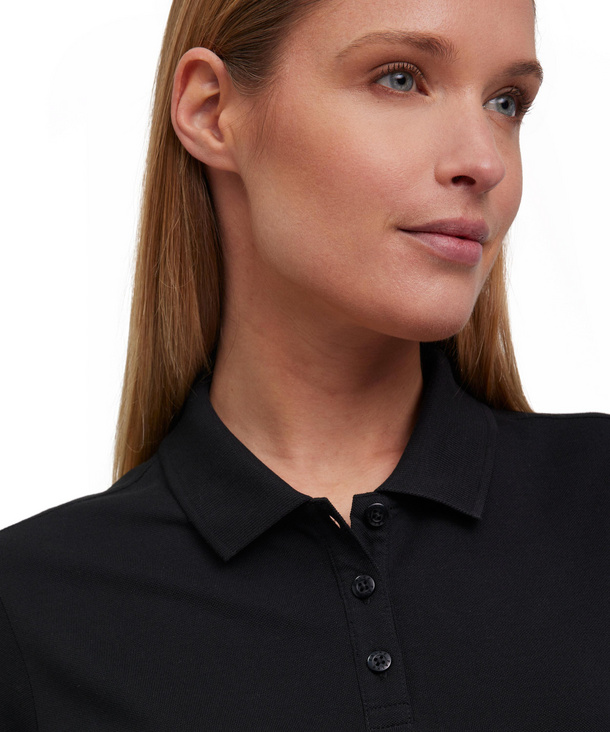 Women Polo shirt Polo Black FALKE