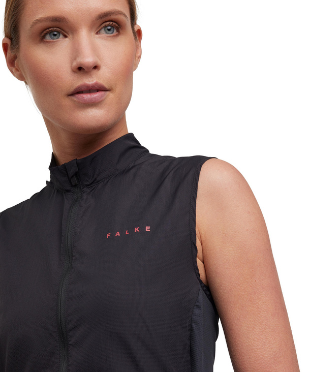 Women Running Waistcoat (Black) | FALKE