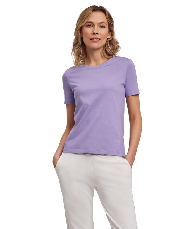 Women T-Shirt Round-neck (Blue) | FALKE