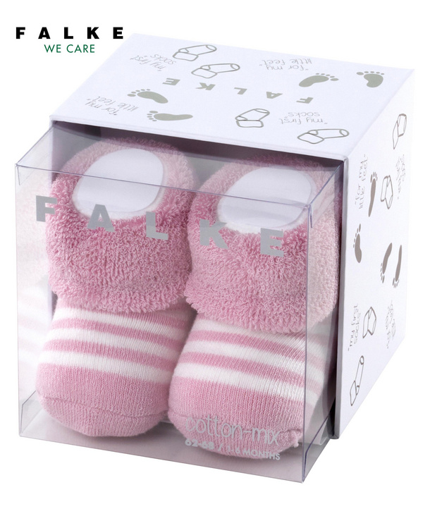 FALKE Erstlingsringel B So Cotton Plain Unisex Socks for Children, Blue