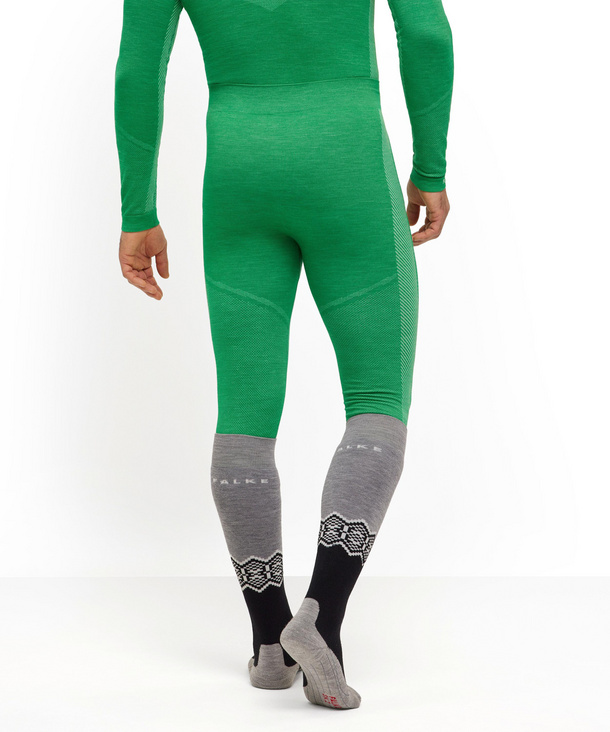 Men Tights Wool Tech Green FALKE