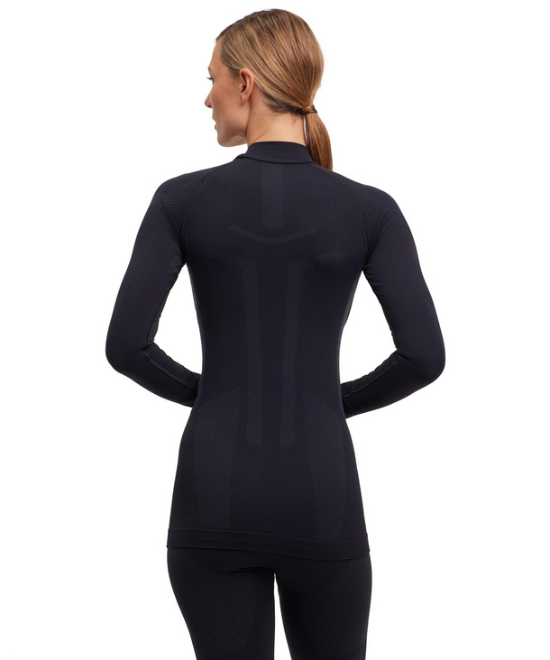 Damen Langarmshirt Warm (Schwarz) | FALKE