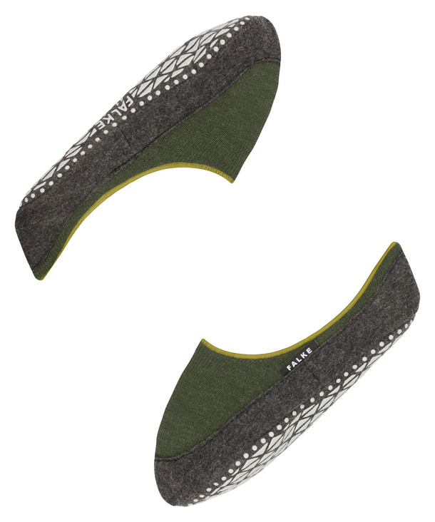 FALKE Cosyshoe Noppen op de zool wol huissokken heren rood - maat 45-46