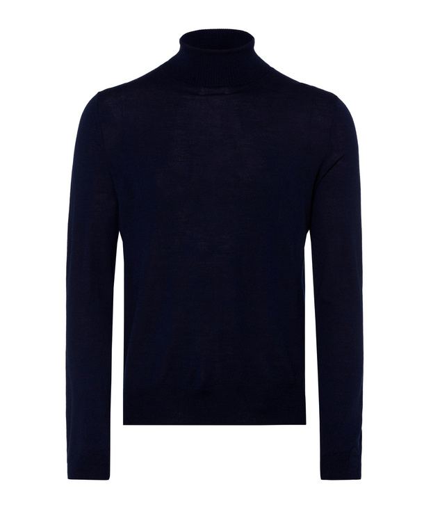 mens fine knit roll neck jumper