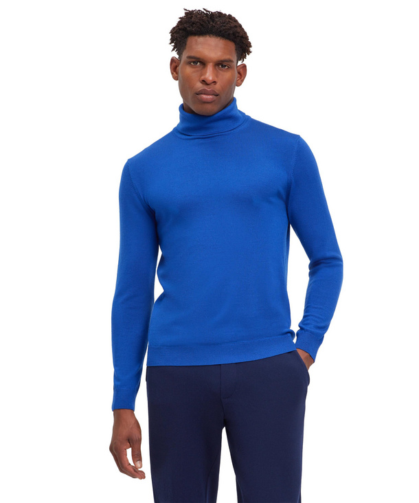 Heren Trui Rolkraag Blauw FALKE