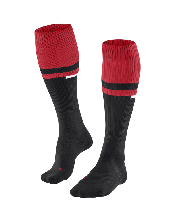 Mens Socks Red And Black Knee High Socks RU Compression Energy Men