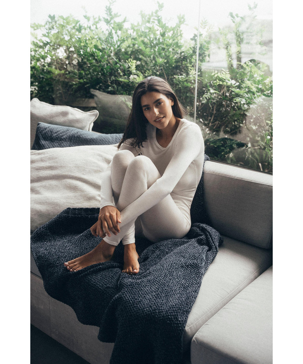 Women Tights Daily ClimaWool (White)