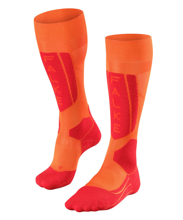 SK5 Expert Women Women Skiing Knee-high socks (Orange) FALKE
