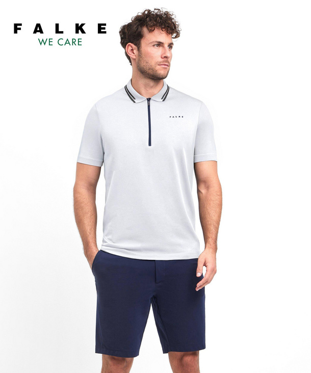 Heren Golf Polo shirt (Wit) FALKE