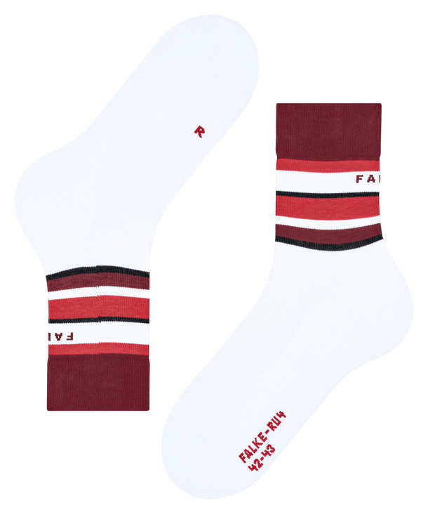 FALKE RU Compression Stabilizing W So lyocell filo funzionale con compressione 1 paire, Calzini da corsa Donna, Bianco White 2000, 35-36