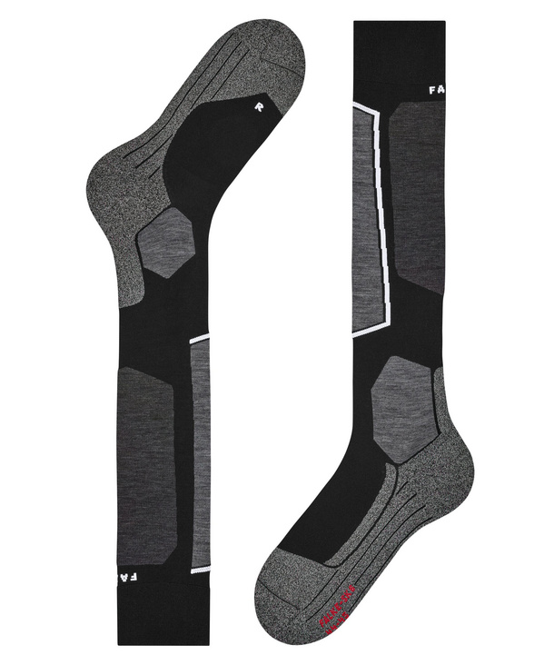 SK6 Pro Men Skiing Knee High Socks (Black)