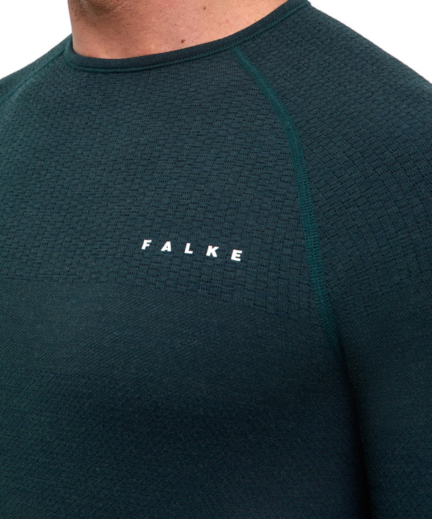 Thermozone Backpack-Ready Men Long-sleeve shirt Wool-Tech (Green)