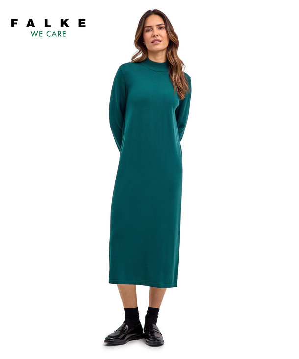 Damesjurk We Jurken Dames Casual Wool Dames Jurk (Groen) FALKE